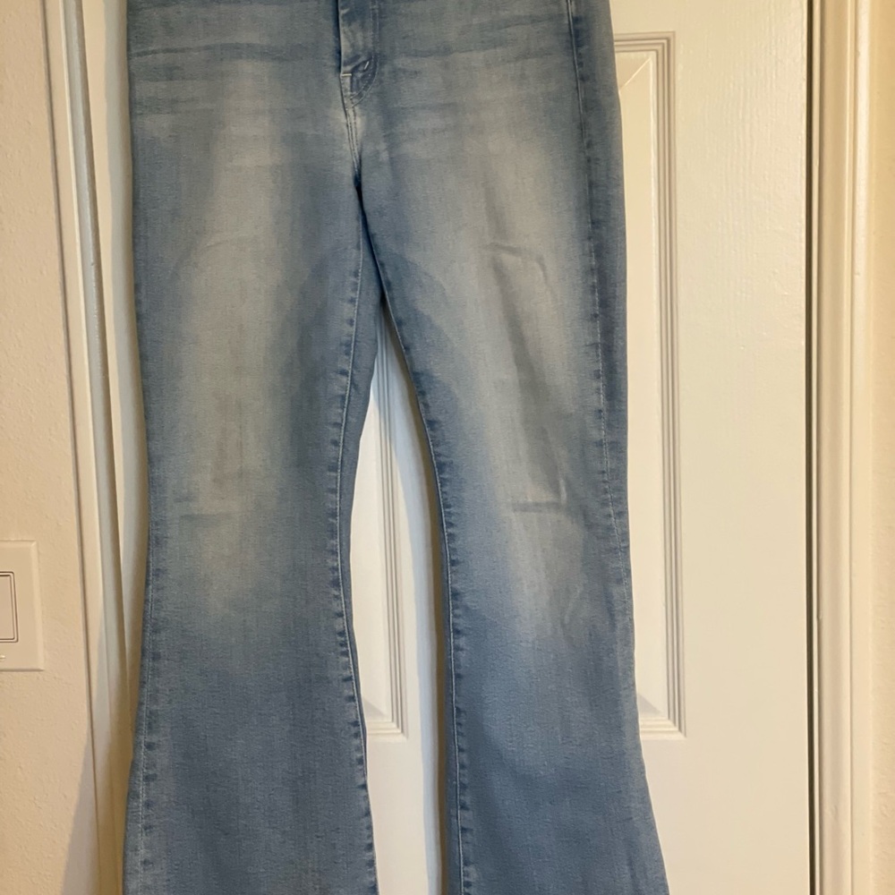Mother Sky Blue Denim Pants